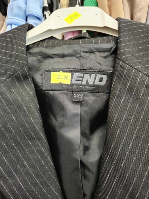 Marynarka Blend XXS męska czarna, paski !!!