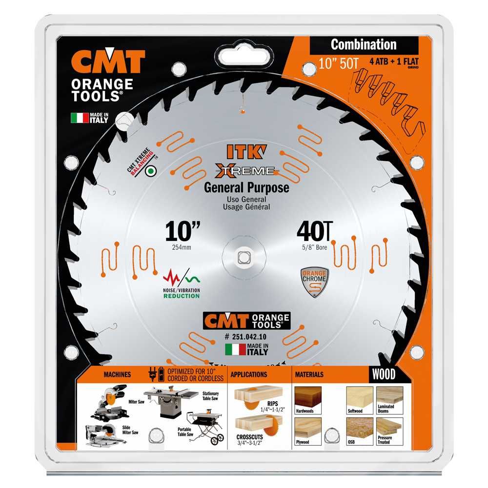 Пильний диск 254 (250) мм CMT ITK Orange Chrome