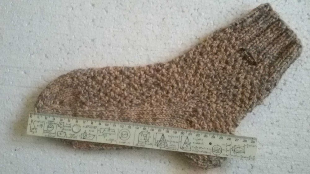 Теплі в'язані чоловічі шкарпетки 27 розмiру