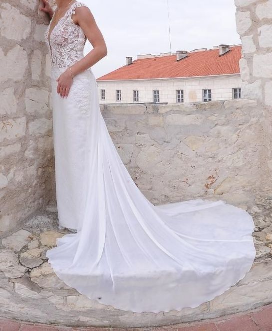 Piękna suknia ślubna, roz. 36