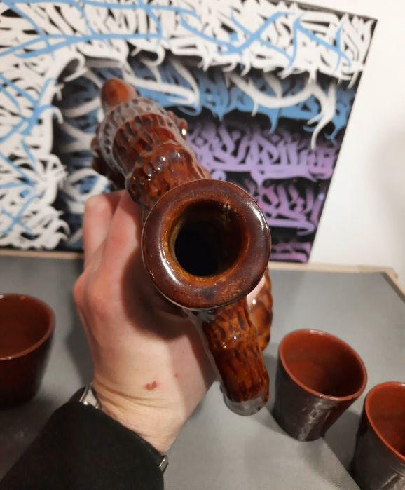 Набор штоф стакани кераміка ссср Виноградів