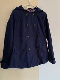 Granatowy płaszcz Płaszczyk kurtka jesienno wiosenna H&M rozmiar r. 36