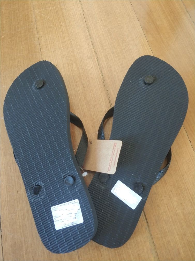 Havaianas originais novas, cor preta