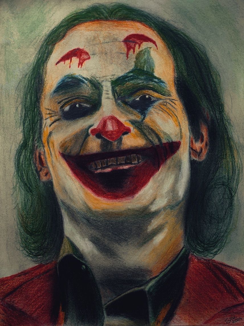 Rysunek, Portret Joker w ramce