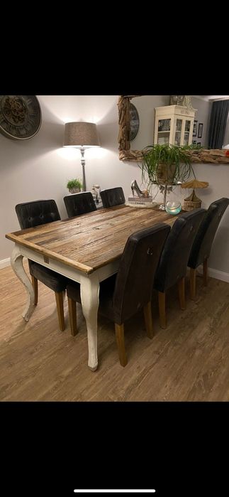 Riviera Maison Driftwood stół drewniany do jadalni