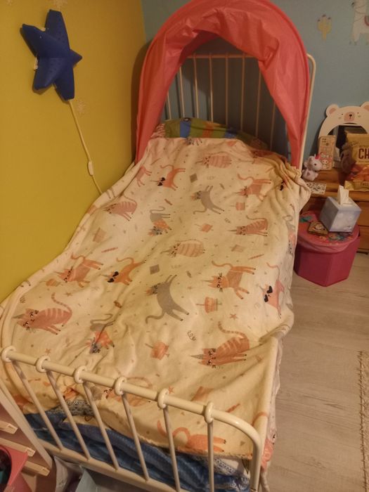 IKEA MINNEN łóżko rozsuwane łóżko dziecięce