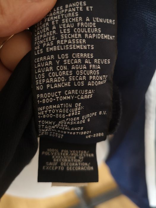 Bluza TOMMY HILFIGER damska 38 40 L lampasy zapinana pilotka bomber