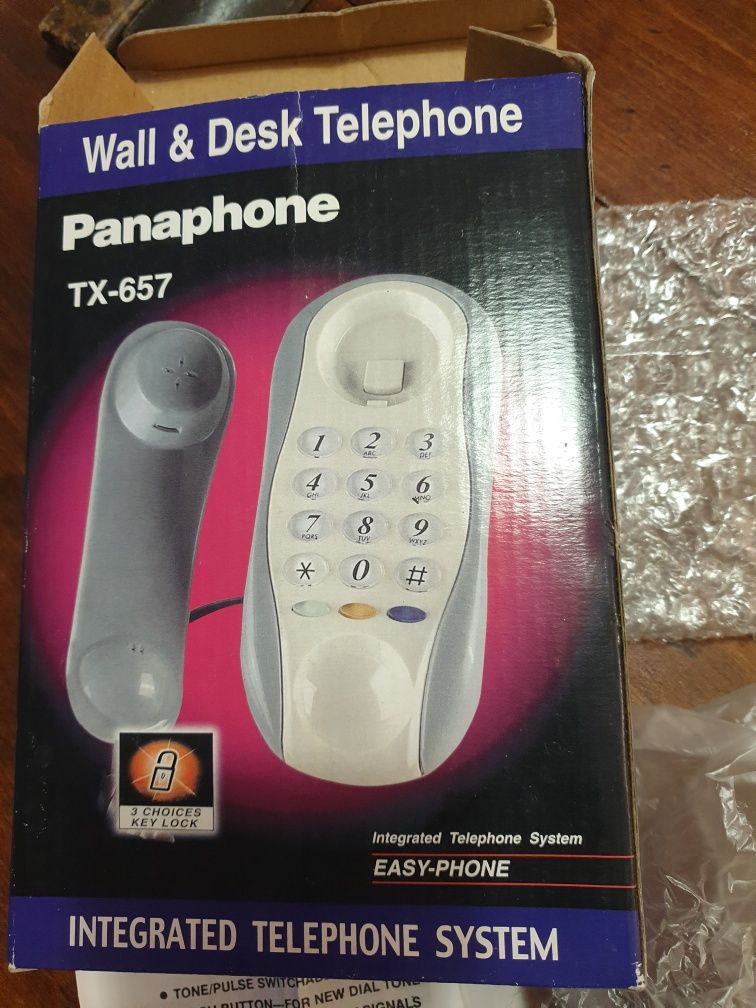 PANAPHONE TX-657 Telefon stacjonarny. Nowy.
