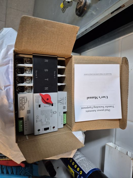 Automatyczny Przełącznik Zasilania ATS Sieć Agregat 125A 4P Trójfazowy