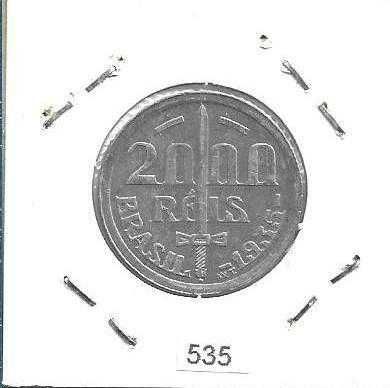 Brasil -  - 2.000 Réis - 1935 - -- Duque de Caxias -- - Moeda de Prata