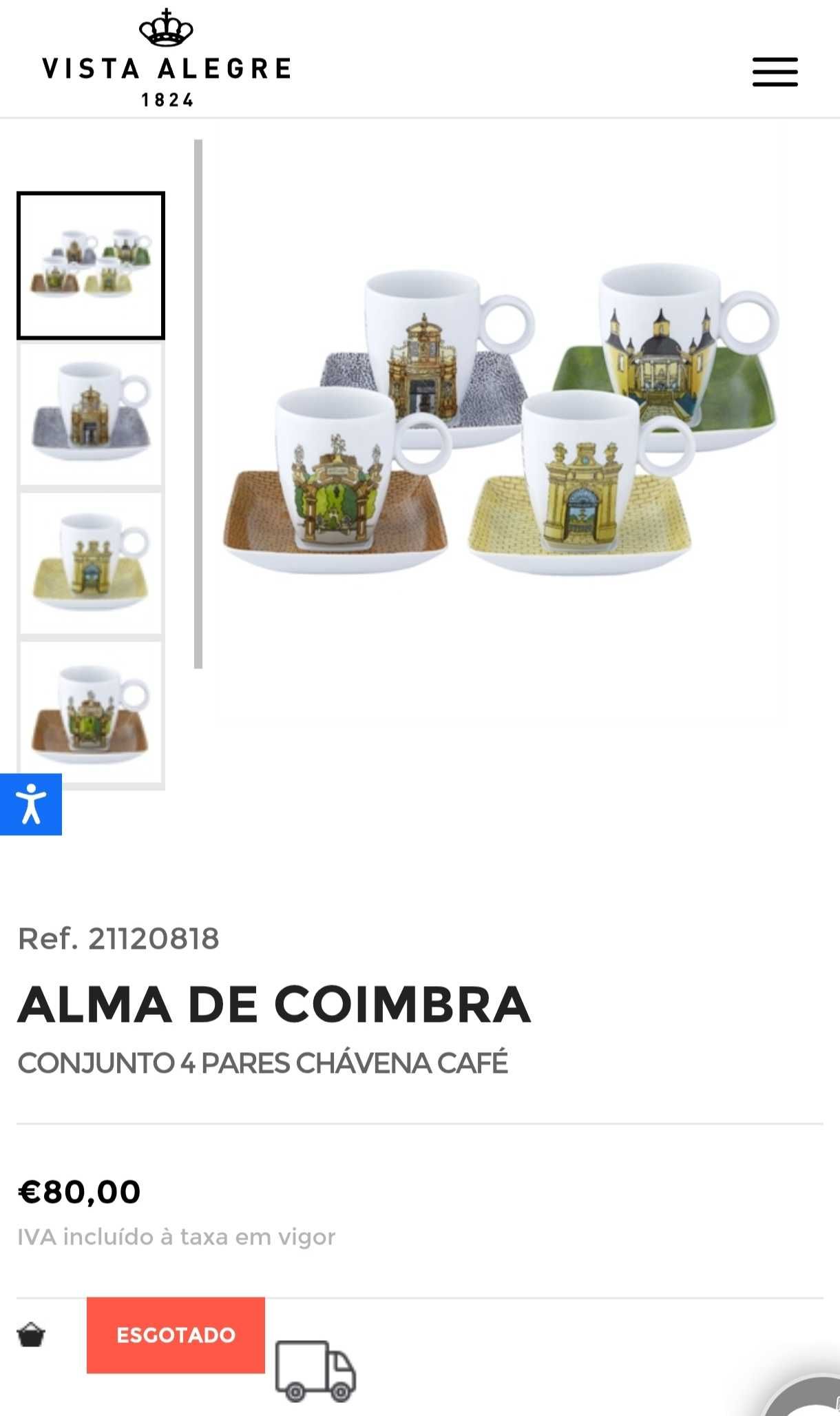 Chávenas de Café - Coleção Alma de Coimbra (Vista Alegre)