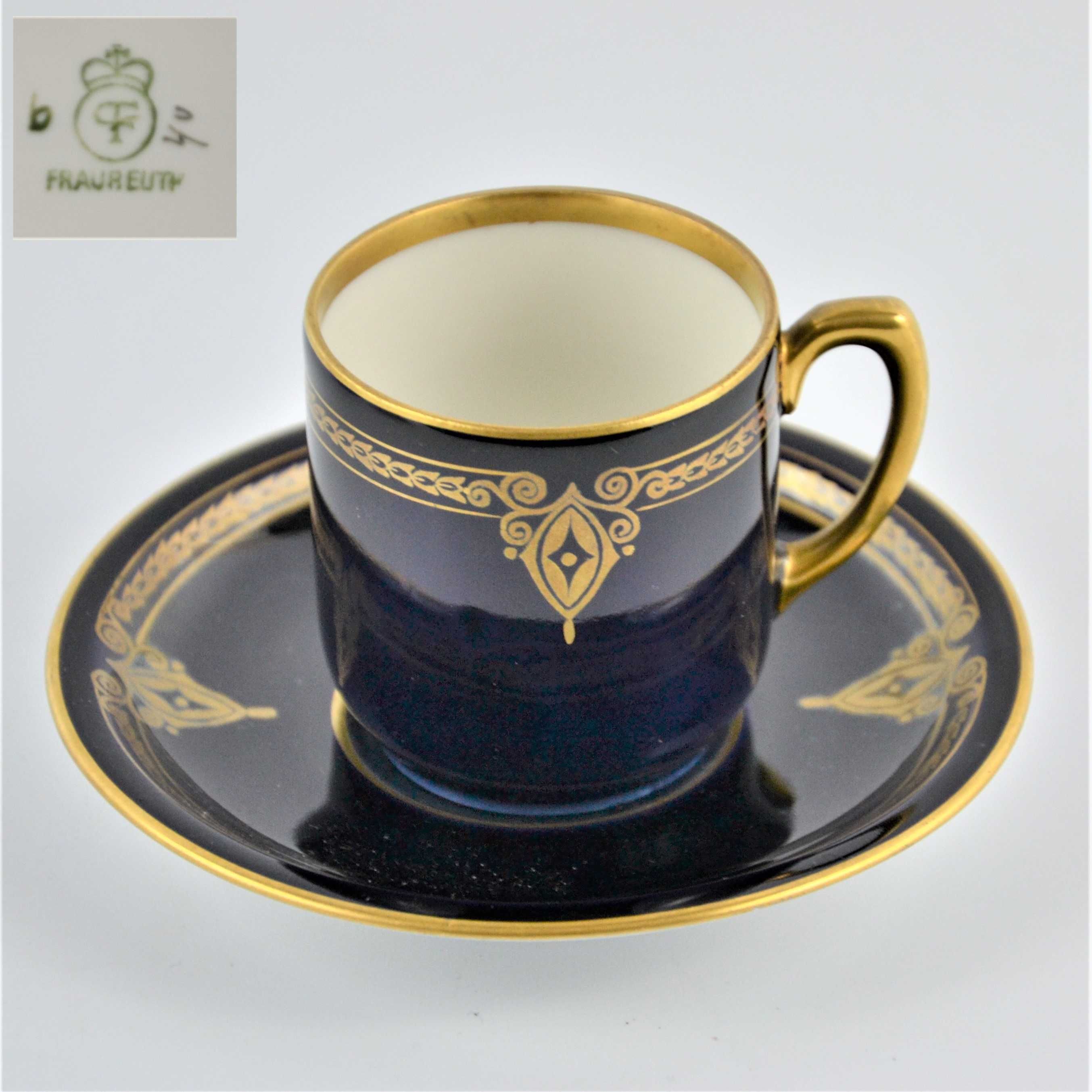 Filiżanka demitasse Fraureuth Saksonia 1899/1926