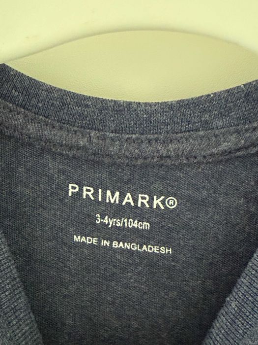 Piżama dla chłopca góra od piżamy granatowa dinozaur 98/104 Primark