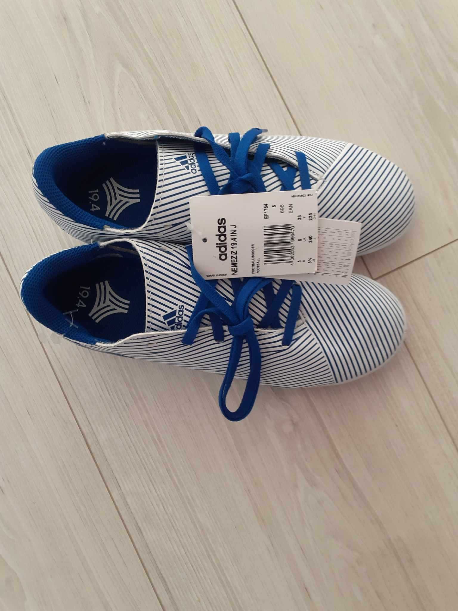 Buty piłkarskie halowe adidas Nemeziz 19.4 IN JR r. 38