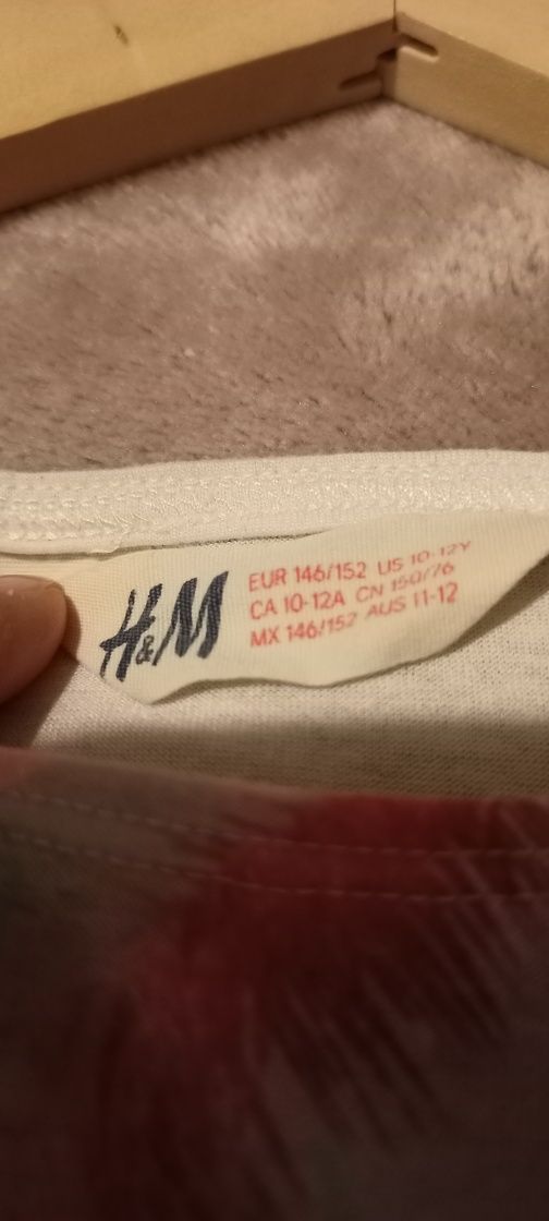 Top szeroki H&M z nadrukiem