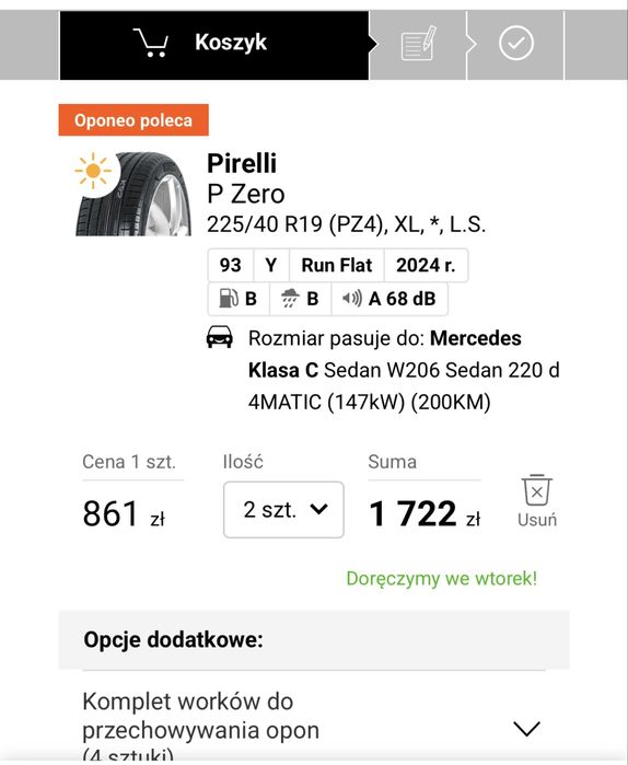 Pirelli opony 225/40/19 255/35/19 Nowe