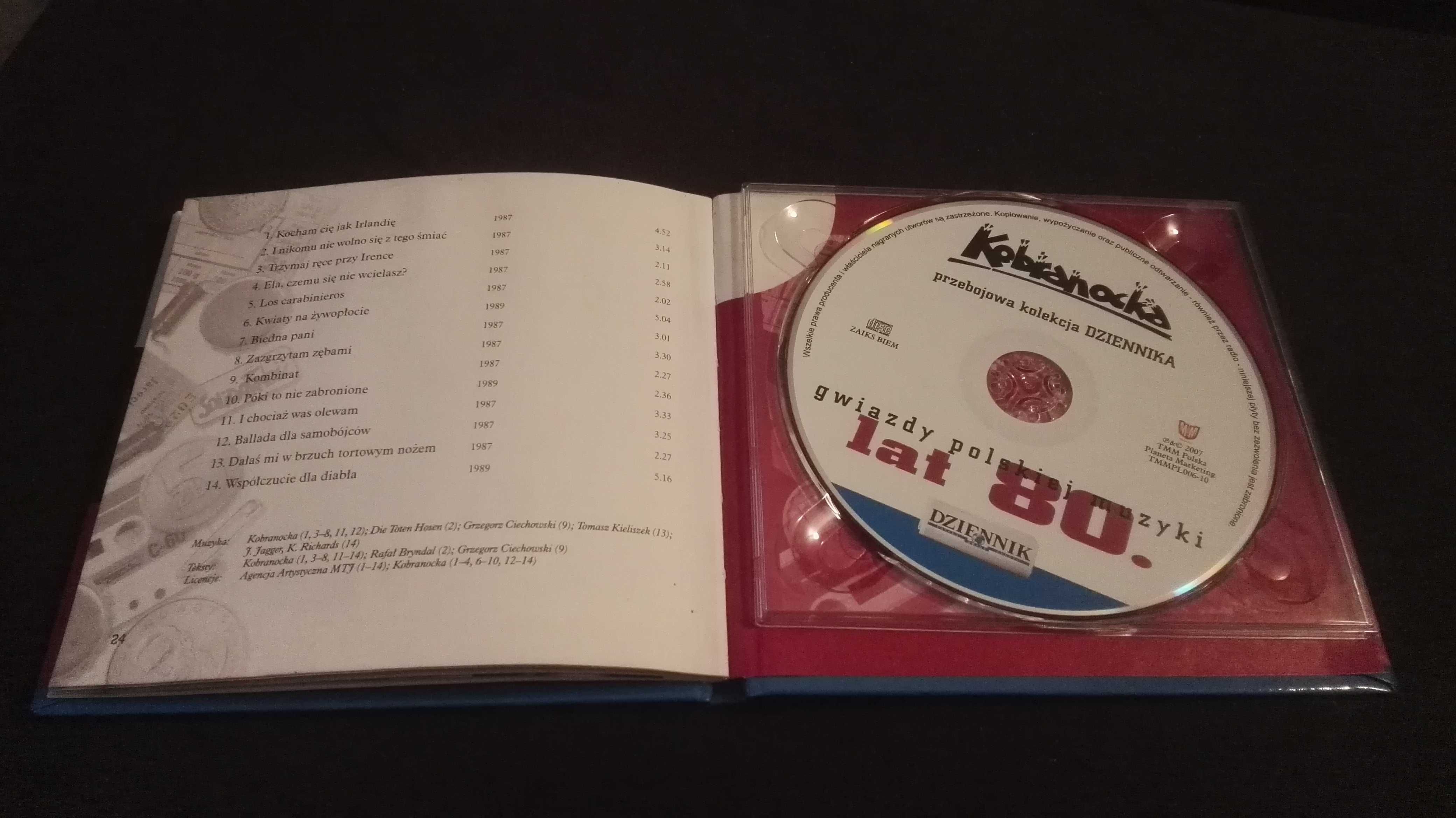 Płyta CD Kobranocka Gwiazdy polskiej muzyki 2007 Kolekcja Dziennika