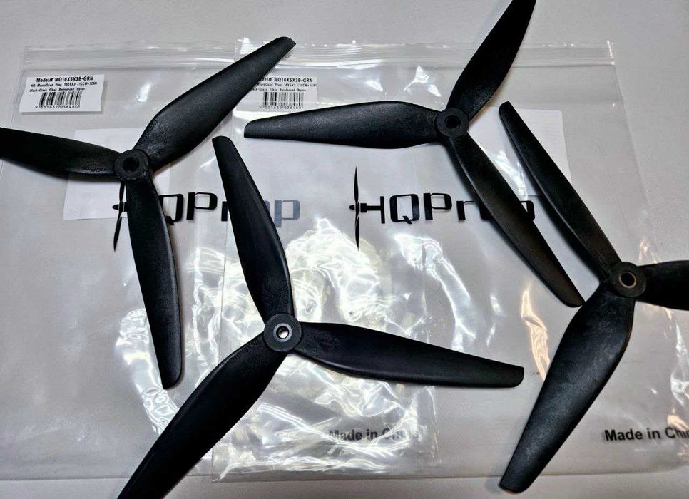 Комплект 10" пропелерів для FPV дрону HQProp Macroquad 10X5X3 - 1000шт