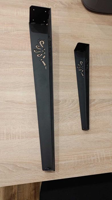 Metalowe nogi do stolika, ławy, szafki, krzeseł, góry, parzenica 42 cm
