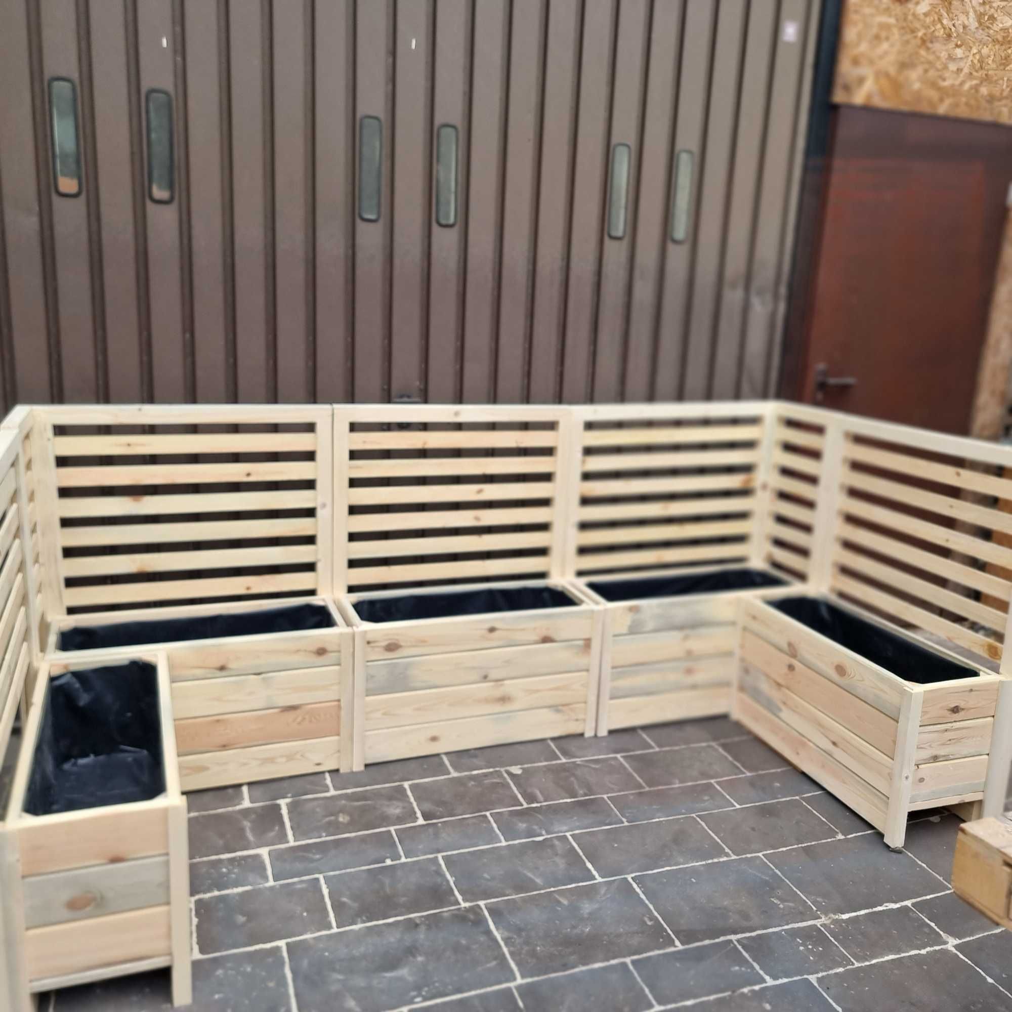 Donica drewniana skrzynia taras ogród balkon z pergolą dowolny wymiar