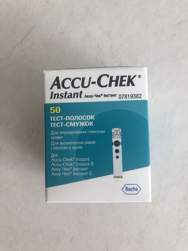 Тест-смужки Accu-Chek Instant строк до 16.06.2024 року