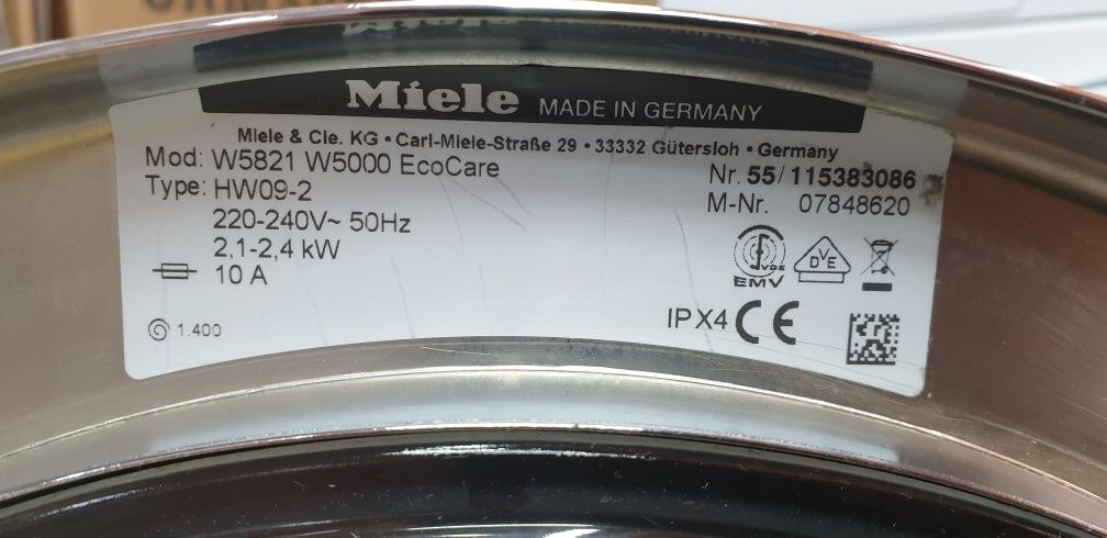 Стиральная машина Miele W5825 .7kg A++Германия Гарантия.