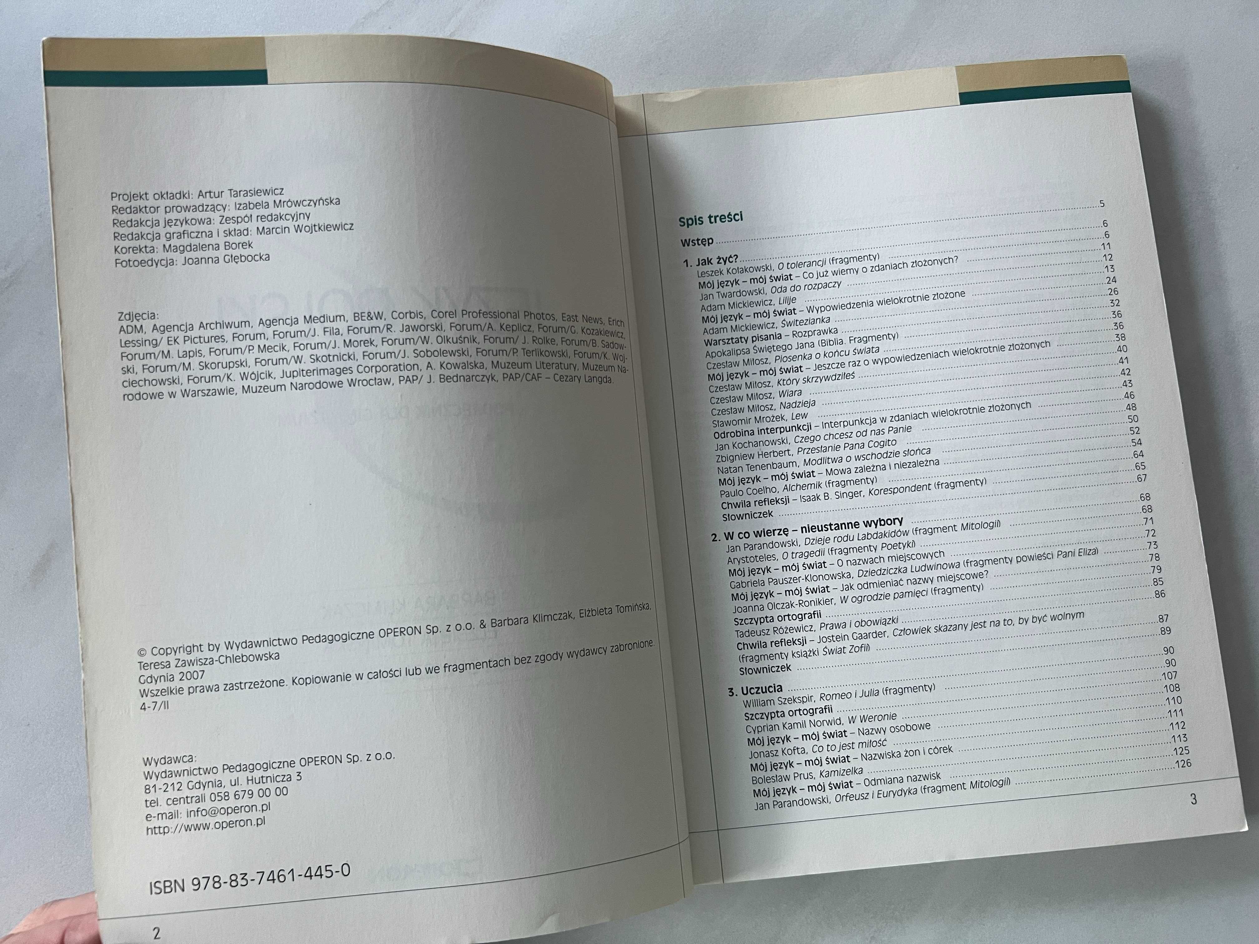 Język polski 3 Podręcznik Liceum Technikum OPERON