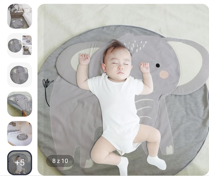 Mata niemowlęca z slonikiem Kami nowa
