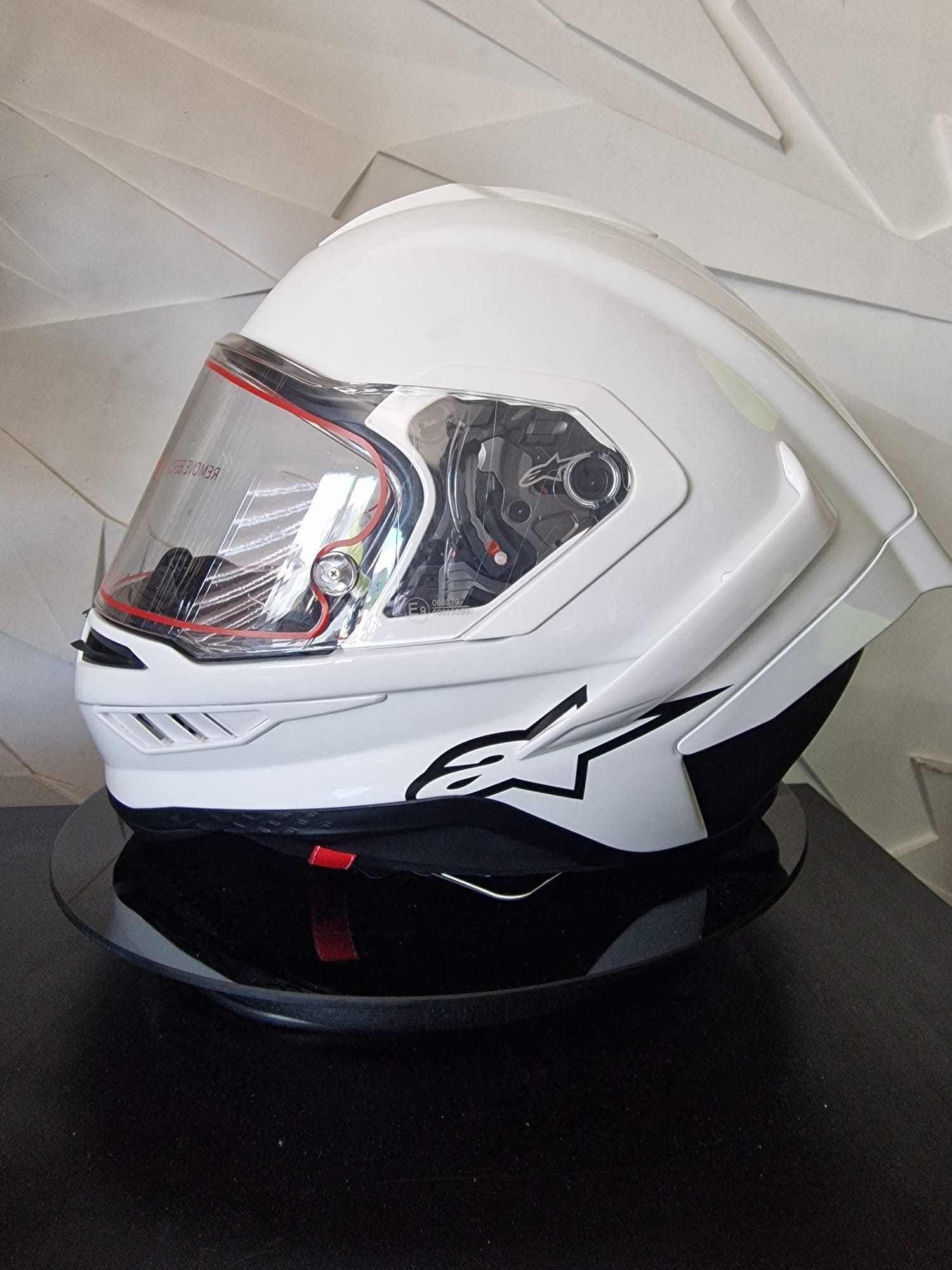 Kask Alpinestars Supertech R10 Solid Białty White! 'S 'M 'L GRATISY!