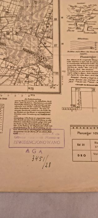 Stara Niemiecka Mapa 1940 -44