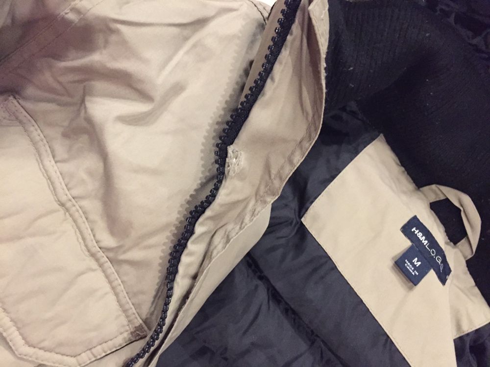 Męska parka H&M rozm. M ciepła