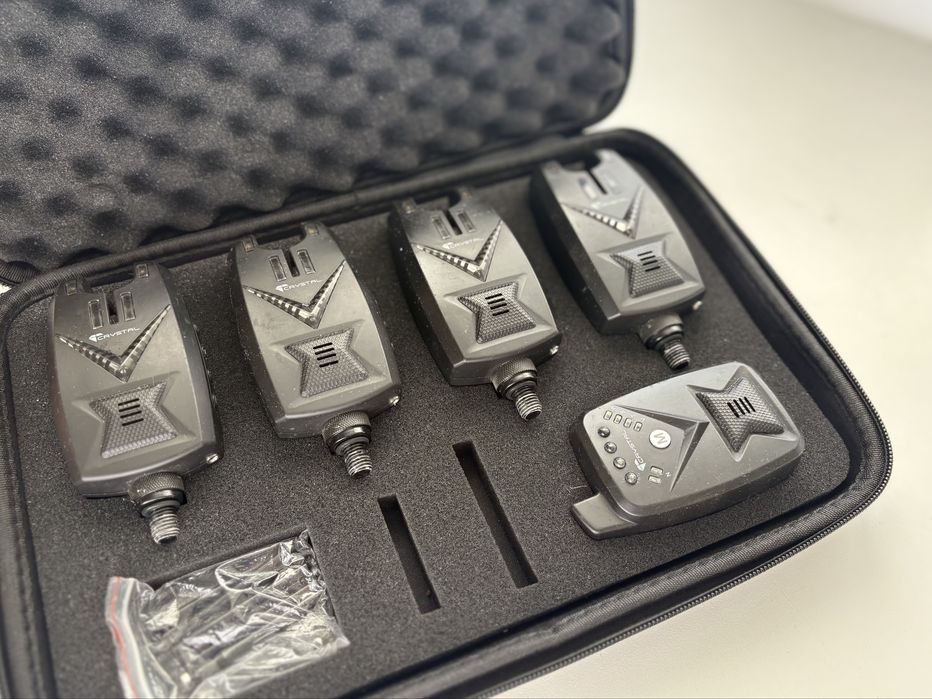 Zestaw sygnalizatorów brań wędkarskich z centralką Crystal