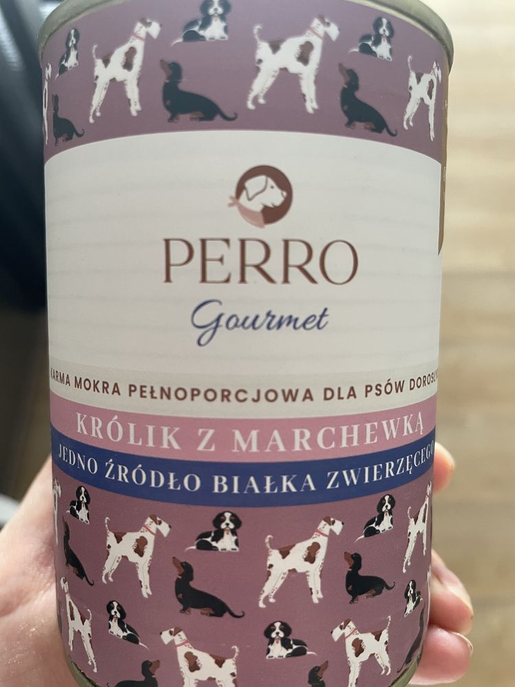 Karma dla psa perro krolik marchewka