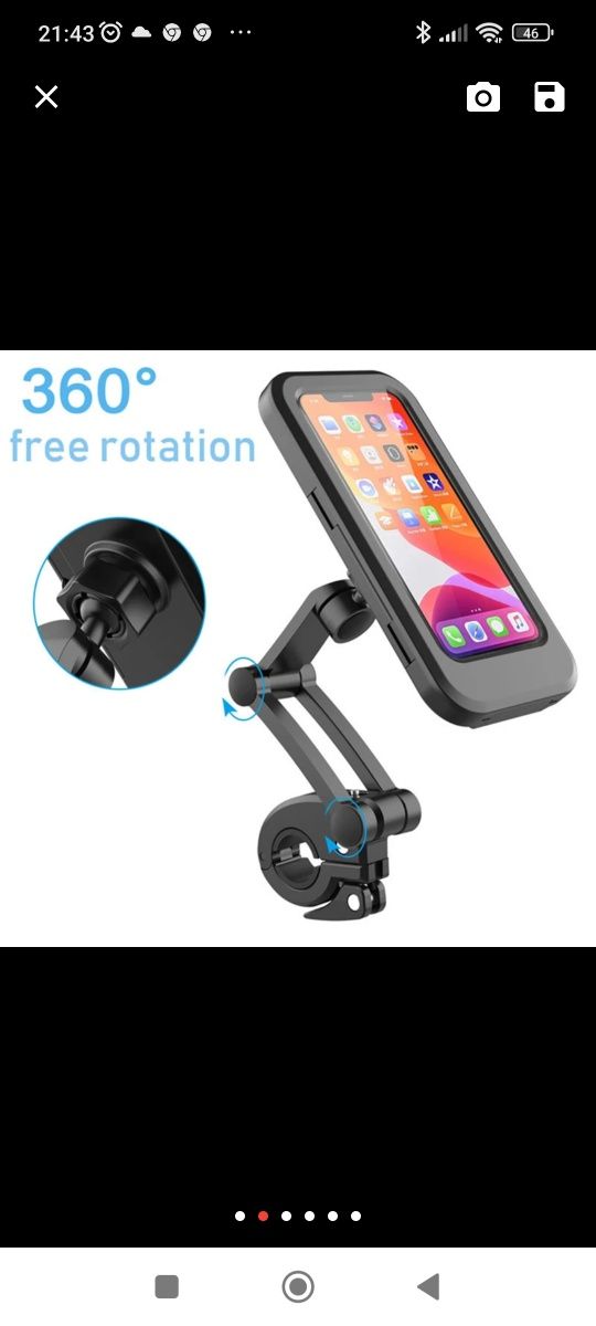 Etui wodoodporne na telefon z uchwytem do roweru motoru.