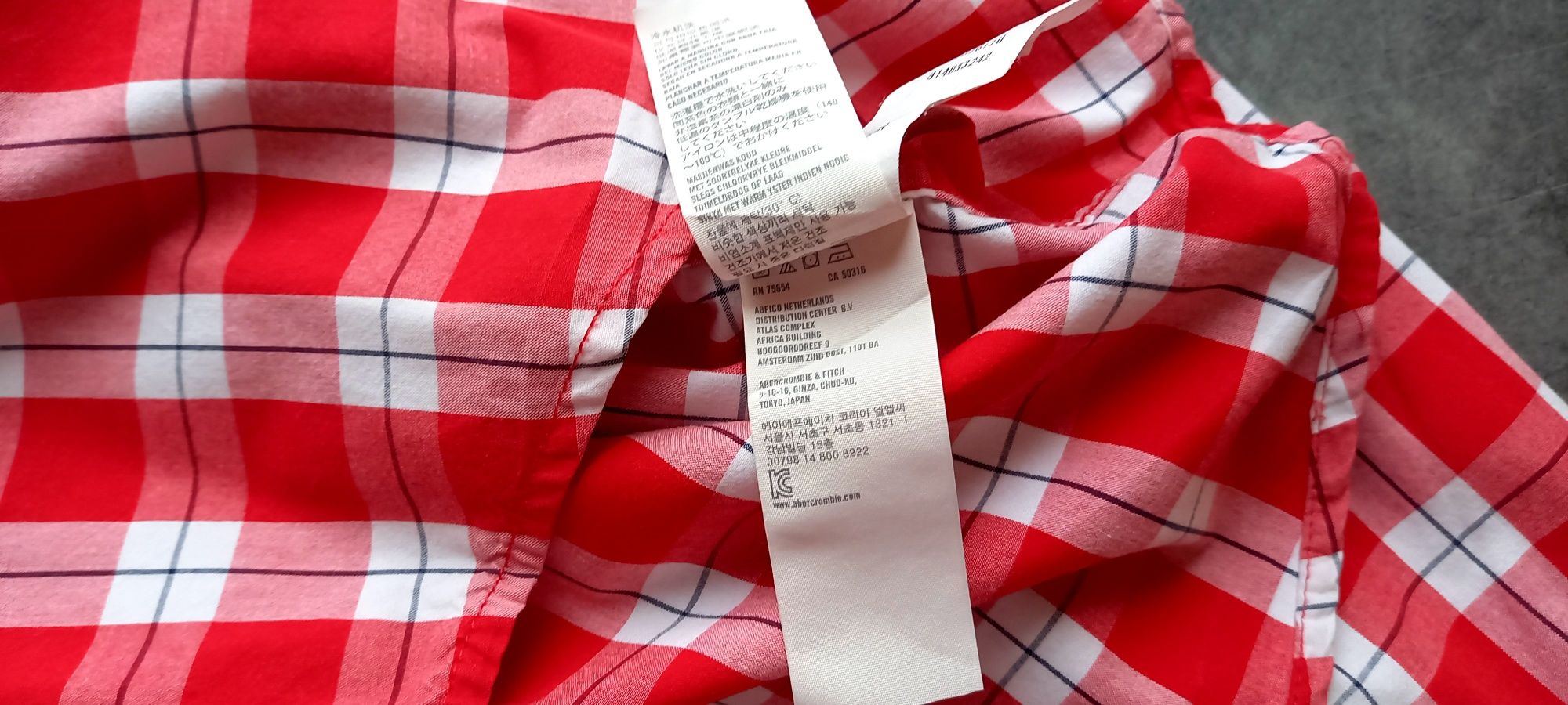 Hollister by Abercrombie&Fitch, męska koszula w kratkę, roz. S