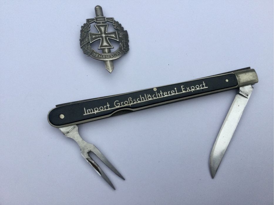 Антикварный немецкий нож-вилка дегустатора, Solingen