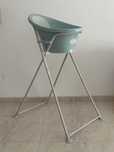 Banheira bebé Shnuggle verde com suporte