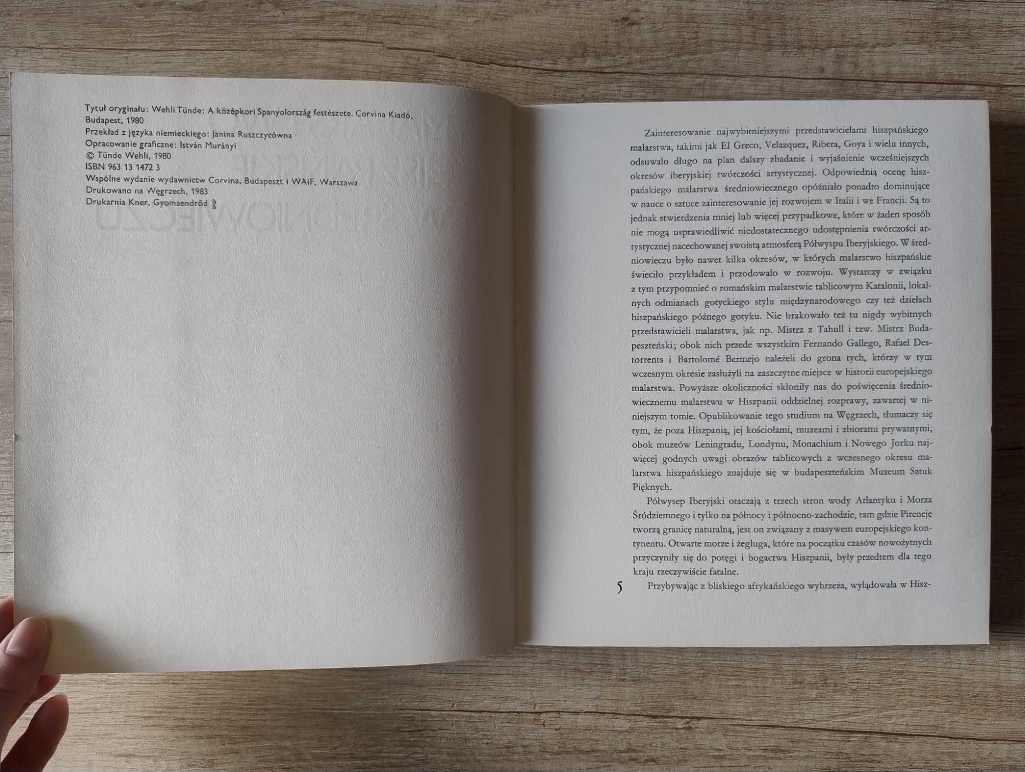 Malarstwo hiszpańskie w średniowieczu – Tunde Wehli