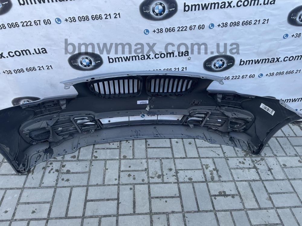 Бампер BMW 5 F10 F11 сірий рест