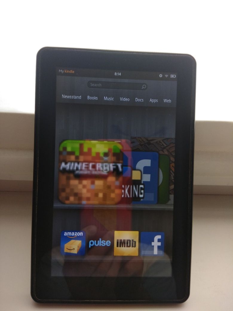 Электронная книга/планшет 7" Amazon Kindle Fire. Minecraft/Facebook