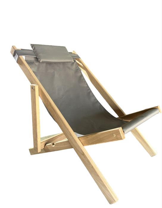 Шезлонг деревянный раскладной кресло лежак