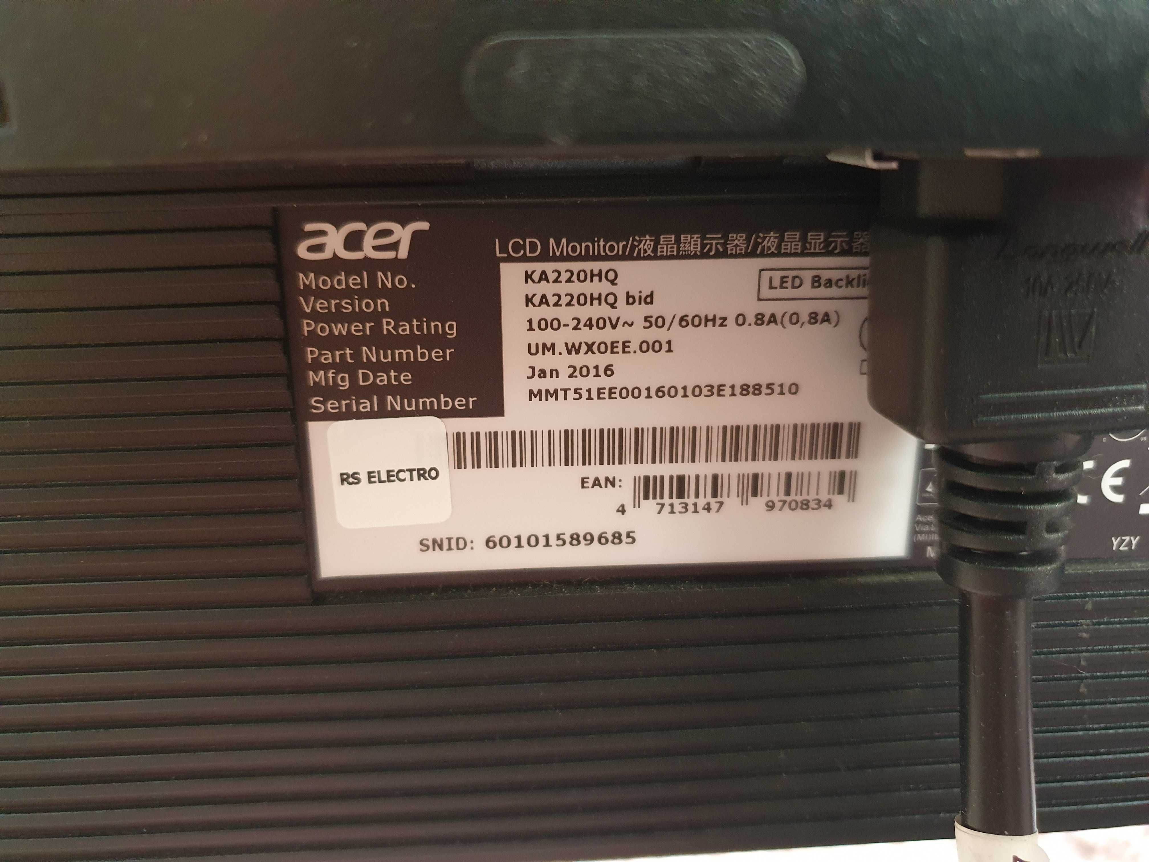 monitor do komputera ACER 21 cali