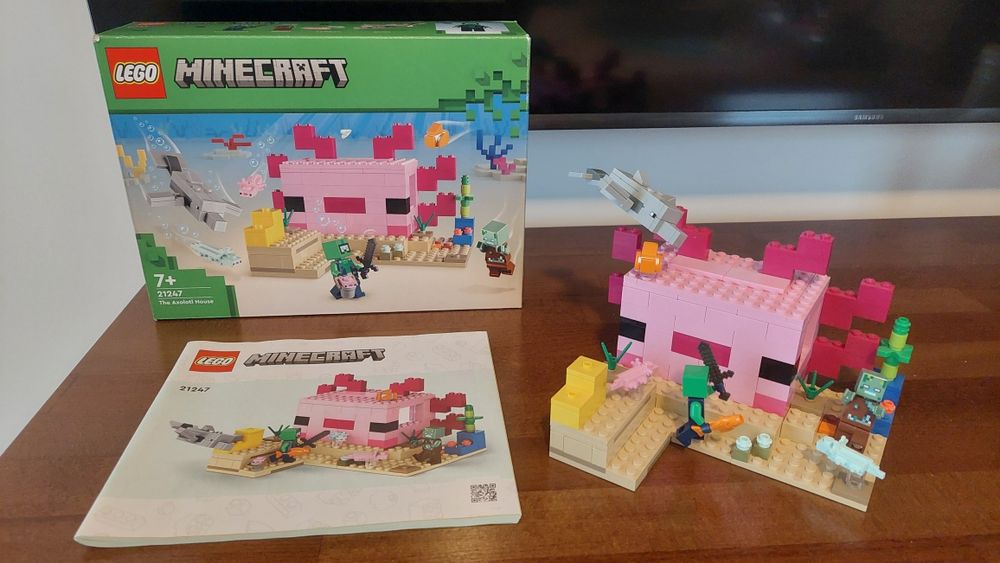 Lego Minecraft 21247 Dom aksolotla. Jak nowe.  Polecam!