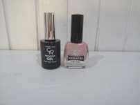 Lakier do paznokci Golden Rose Keratin 52 10,5 ml beż  + top gel