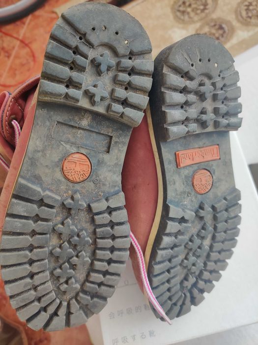 Buty Timberland trapery damskie 38 23cm różowe skóra naturalna