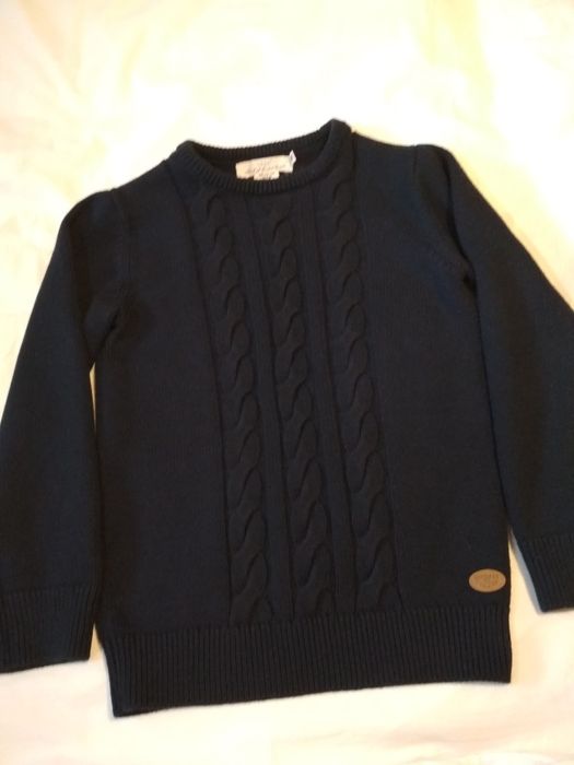 Темно-синій светр 122-128Соton