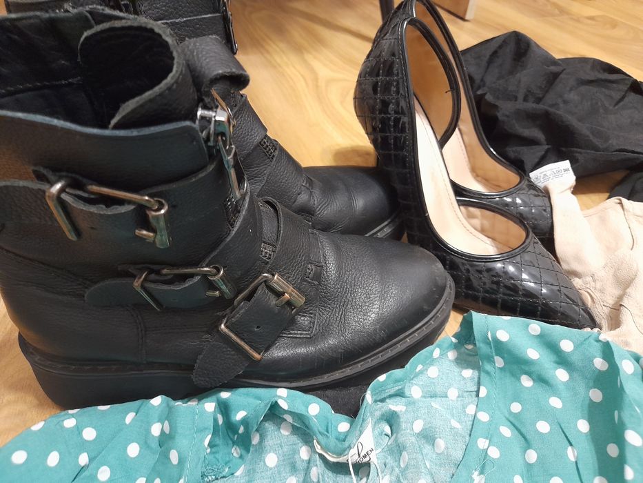 Mega paka zestaw ubrań damskich M buty