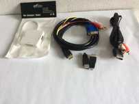Przejściówka,Adapter,PS4/3/2,Xbox,HDMI VGA,DVI HDMI,DVI VGA,kable,Appl