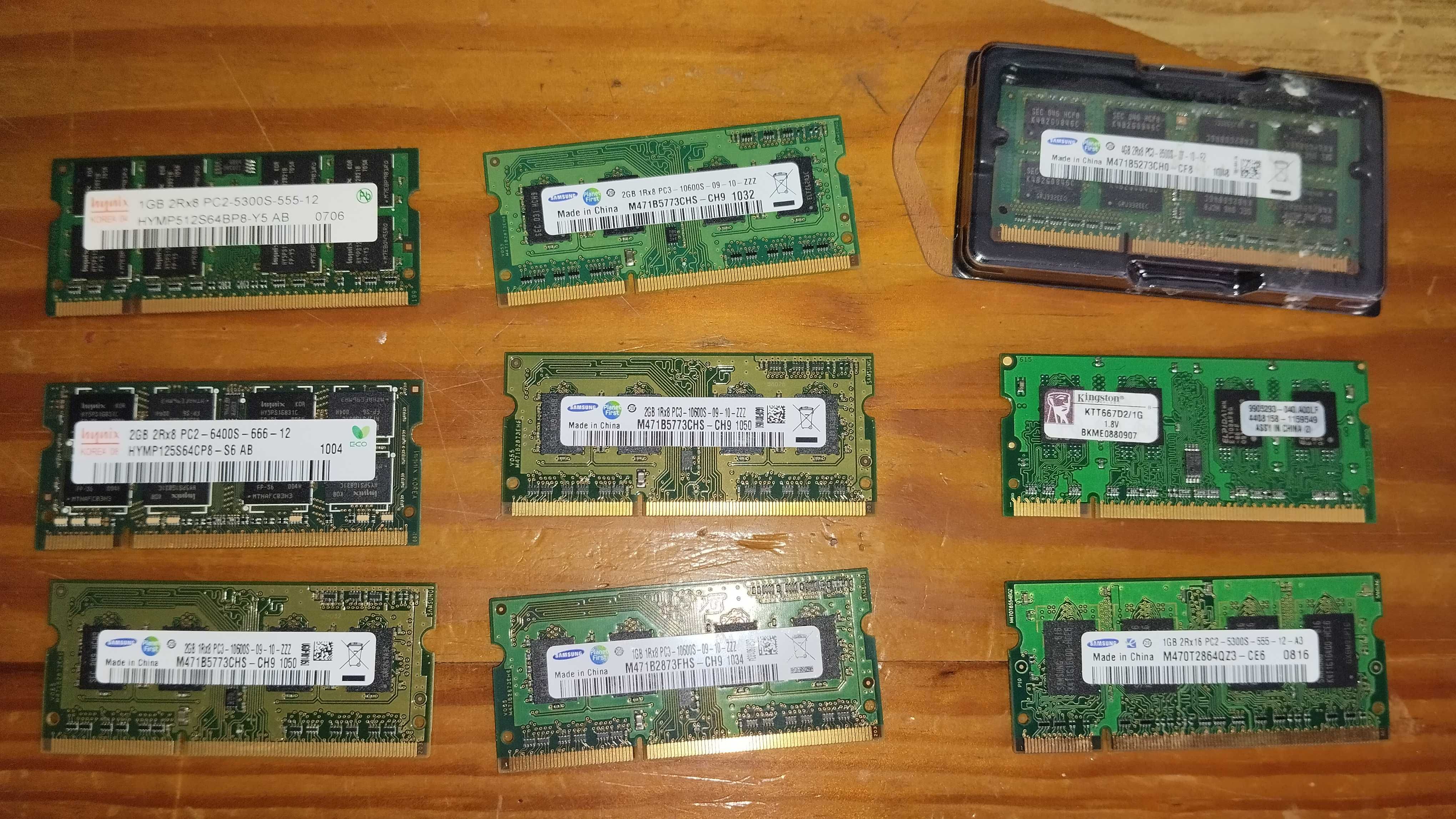 Memória Ram DDR2 e DDR3 para portátil