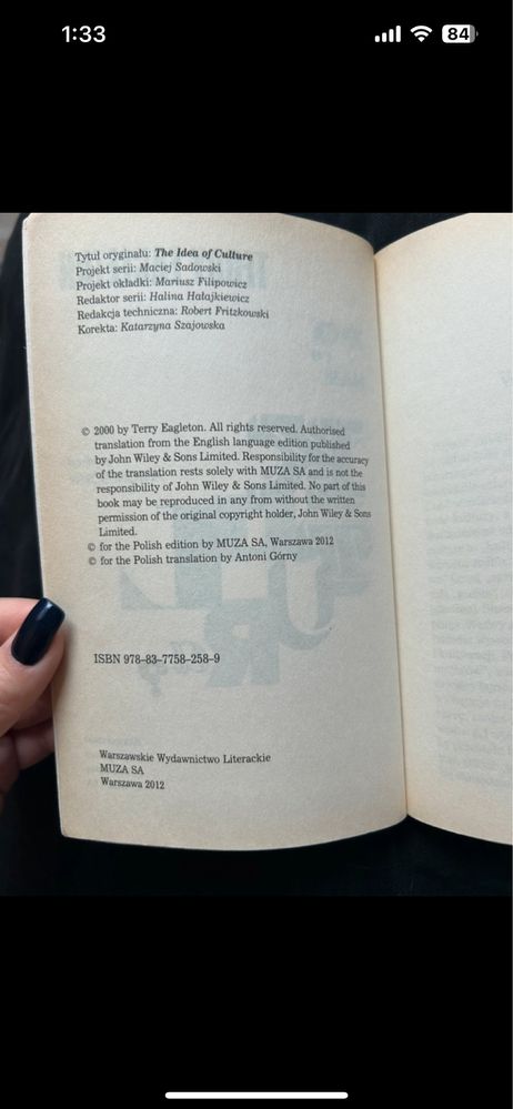„Po co nam kultura” terry eagleton